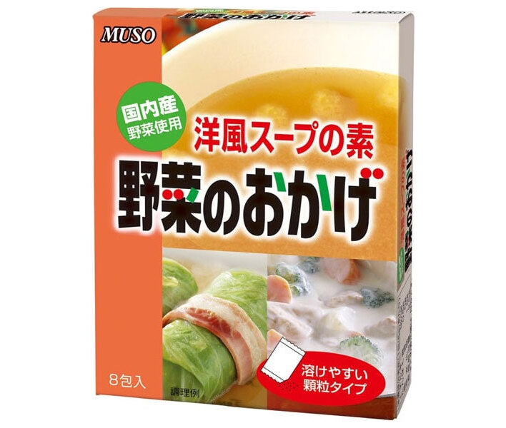 ムソー 野菜のおかげ(国産野菜) 徳用 5g×30包×24本入×(2ケース)｜ 送料無料 スープ 素 野菜 即席 顆粒