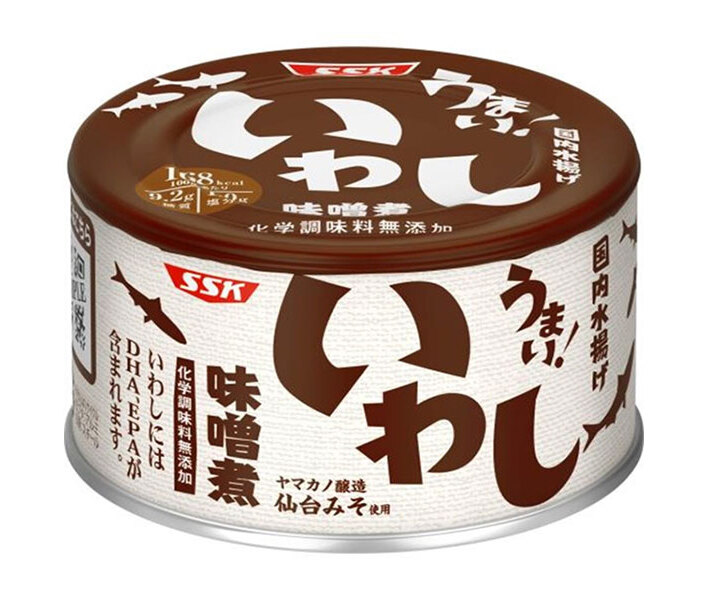 SSK うまい!いわし 味噌煮 150g缶×24個入｜ 送料無料 一般食品 缶詰 いわし イワシ