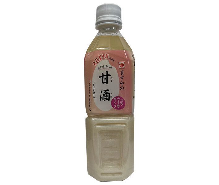 ますやみそ 甘酒 500mlペットボトル×12本入×(2ケース)| 送料無料 あまざけ ノンアルコール 無加糖|ドリンクマーケット