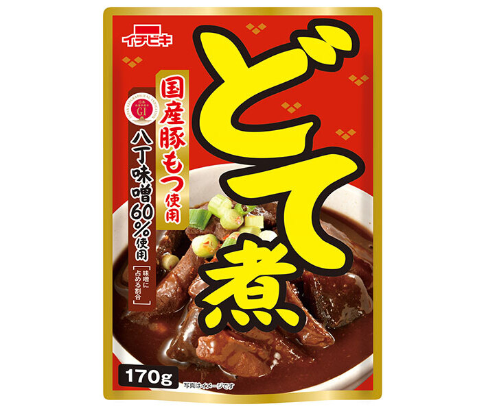 イチビキ どて煮 170g×10袋入×(2ケース)｜ 送料無料 おつまみ 惣菜 どて煮 一品 食品