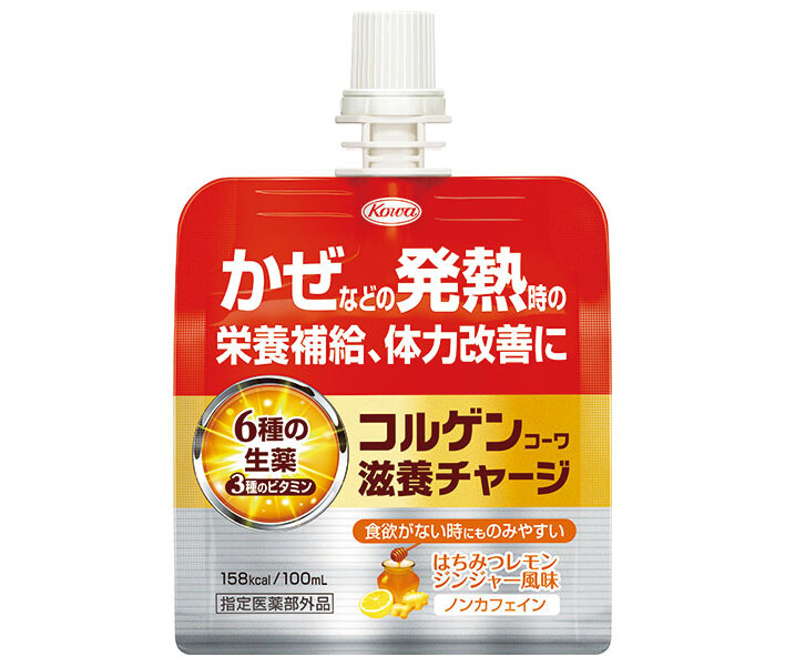 興和 コルゲンコーワ 滋養チャージ 100mlパウチ×36本入｜ 送料無料 医薬部外品 栄養ドリンク ゼリー飲料 ノンカフェイン