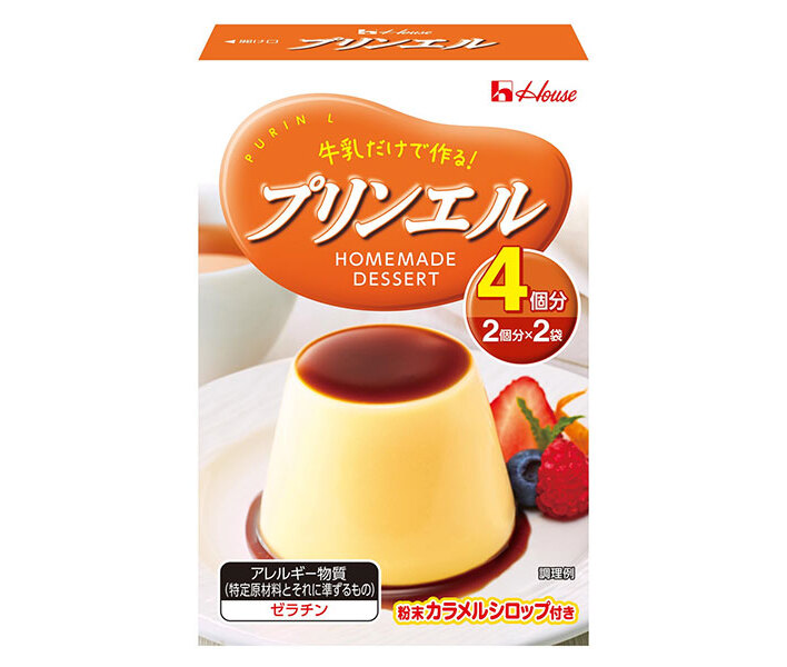 ハウス食品 プリンエル 54g×10個入×(2ケース)｜ 送料無料 お菓子 菓子材料 箱 製菓材料 プリンの素