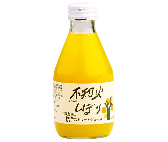 伊藤農園 100%ピュアジュース 不知火 180ml瓶×30本入｜ 送料無料 果実飲料 果汁100% みかん 瓶