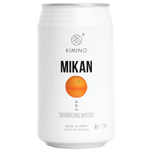 KIMINO DRINKS みかんスパークリングウォーター 350ml缶×24本入×(2ケース)| 送料無料 スパークリング ジュース フルーツ 果物|ドリンクマーケット