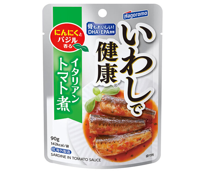 はごろもフーズ いわしで健康 イタリアントマト煮 90gパウチ×12個入×(2ケース)｜ 送料無料 一般食品 イワシ トマト味 和食 惣菜