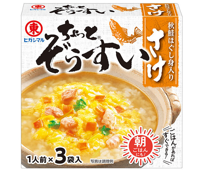ヒガシマル醤油 ちょっとぞうすい さけ 3袋×10箱入×(2ケース)｜ 送料無料 一般食品 調味料 雑炊