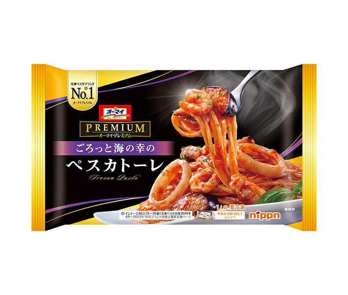 日本製粉 オーマイプレミアム ごろっと海の幸の ペスカトーレ 1食×12袋入 冷凍商品｜ 送料無料 オーマイプレミアム 冷凍食品 パスタ