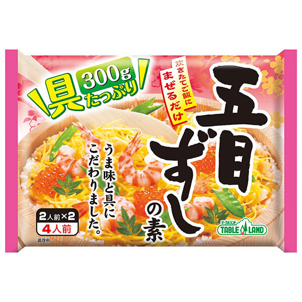 丸善食品工業 五目ずしの素 300g×20袋入×(2ケース)｜ 送料無料 一般食品 調味料 ちらし 具だくさん