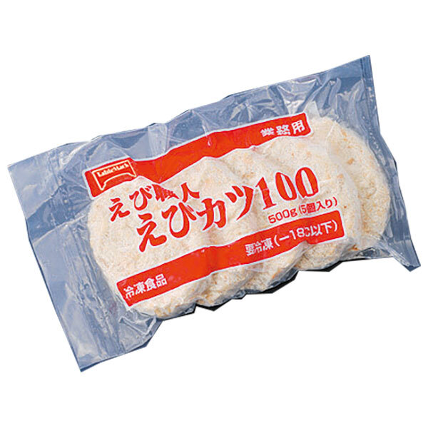 テーブルマーク えび職人 えびカツ100 500g(5個)×6袋入 冷凍商品｜ 送料無料 冷凍食品 海老かつ カツ 揚げ物