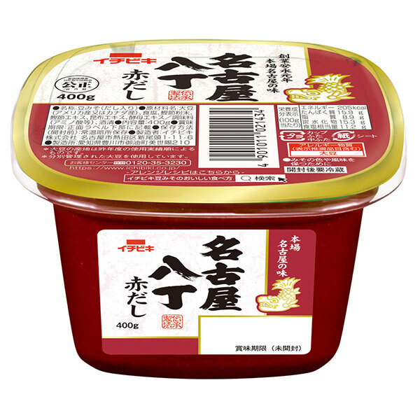 イチビキ 名古屋八丁 赤だし 400g×6個入×(2ケース)｜ 送料無料 味噌 豆味噌 八丁味噌 ブレンド味噌