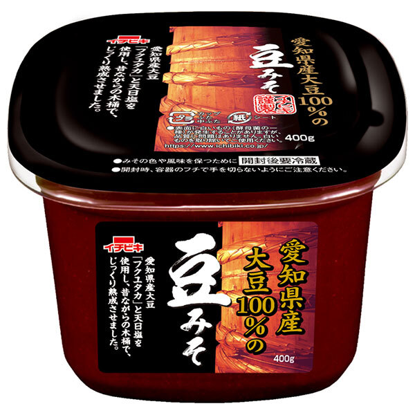 楽天市場】イチビキ 愛知県産大豆100%の豆みそ 400g×6個入×(2