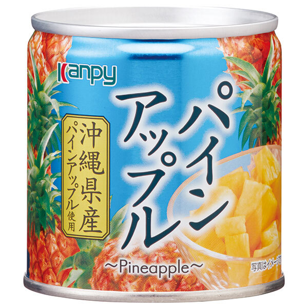 カンピー 沖縄県産パインアップル 190g缶×12個入×(2ケース)｜ 送料無料 一般食品 果物 缶詰 パイナップル