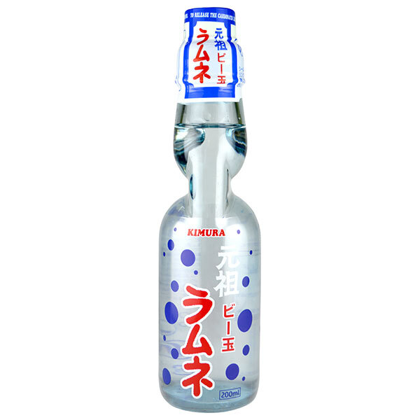 木村飲料 元祖ビー玉ラムネ 200ml瓶×18本入×(2ケース)｜ 送料無料 ラムネ 瓶 炭酸水 炭酸飲料 炭酸(スパークリング)
