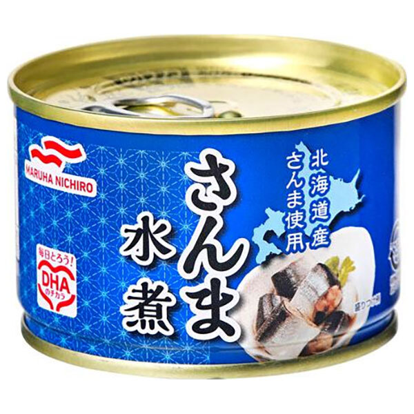 マルハニチロ さんま水煮 150g×24個入｜ 送料無料 缶詰 サンマ 秋刀魚 缶切不要