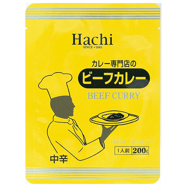 ハチ食品 カレー専門店のビーフカレー 中辛 200g×30個入×(2ケース)｜ 送料無料 ハチ カレー ビーフ