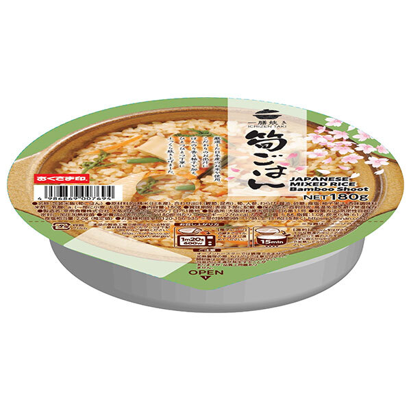 幸南食糧 一膳炊き 筍ごはん 180g×18個入｜ 送料無料 レトルトご飯 たけのこ ご飯 米 炊き込み 混ぜご飯