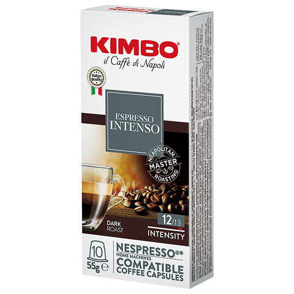 モンテ物産 キンボ カプセルコーヒー インテンソ 55g(5.5g×10)×10本入×(2ケース)｜ 送料無料 コーヒー キンボ 珈琲