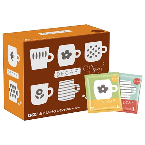 UCC おいしいカフェインレスコーヒー ワンドリップコーヒー コク深め (7g×50P)×6箱入×(2ケース)| 送料無料 ucc ドリップコーヒー コーヒー 珈琲 カフェインレス|ドリンクマーケット