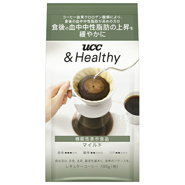 UCC &Healthy マイルド 180g袋×12袋入｜ 送料無料 嗜好品 コーヒー類 ドリップコーヒー