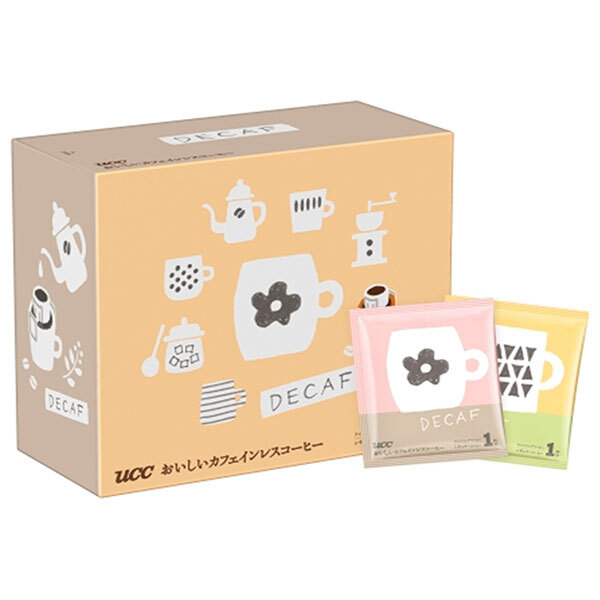 UCC おいしいカフェインレスコーヒー ワンドリップコーヒー (7g&times;50P)&times;6箱入&times;(2ケース)｜ 送料無料 ドリップ コーヒー 珈琲 カフェインレス｜ドリンクマーケット