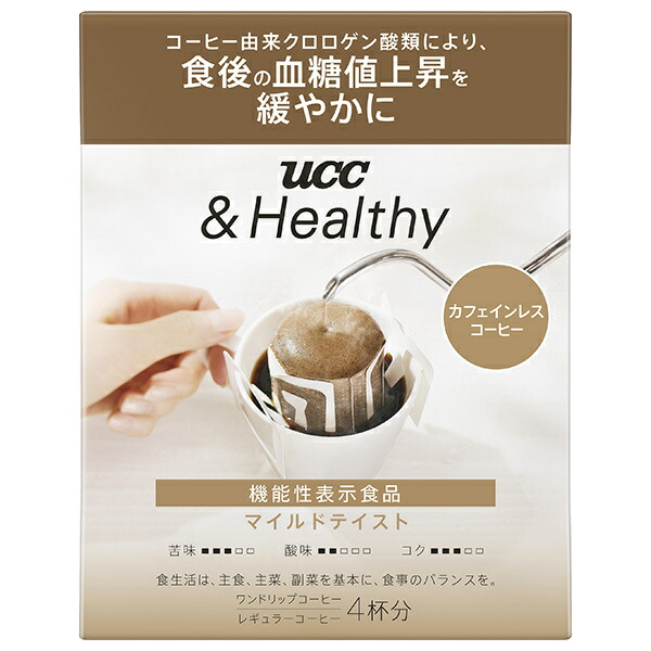 UCC &Healthy マイルドテイスト ワンドリップコーヒー (12g×4P)×12袋入×(2ケース)｜ 送料無料 嗜好品 コーヒー類 ドリップコーヒー