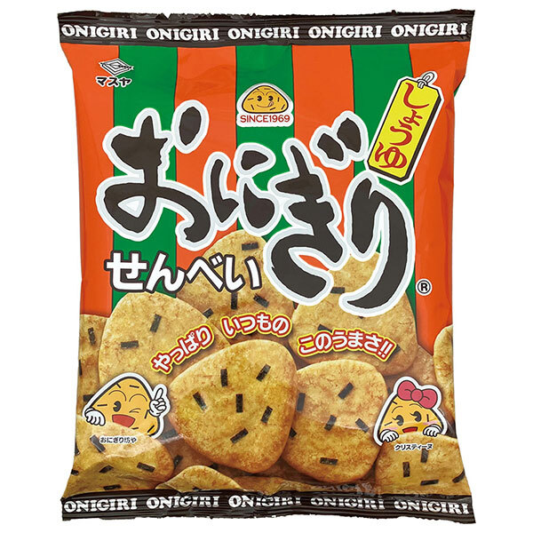 おにぎり煎餅13インチ No.2 楽天市場】マスヤ おにぎりせんべい 乙 45g×10袋入｜ 送料無料