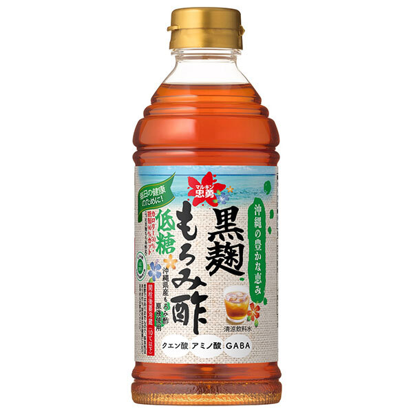 盛田(ハイピース) マルキン忠勇 黒麹もろみ酢 低糖 500mlペットボトル×6本入｜ 送料無料 調味料 酢 酢飲料 クエン酸 アミノ酸