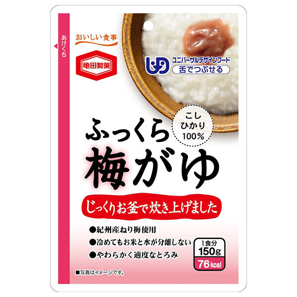 亀田製菓 ふっくら梅がゆ 150gパウチ×36袋入×(2ケース)｜ 送料無料 レトルト食品 おかゆ うめ ご飯
