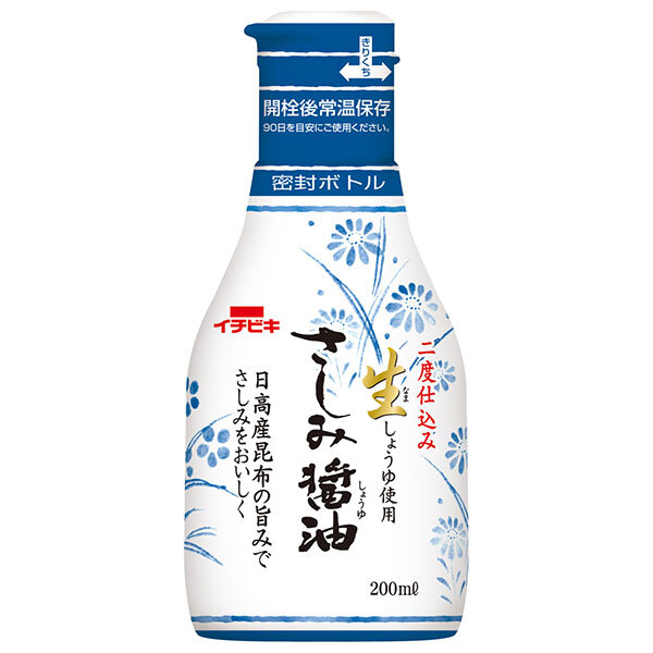 イチビキ 卓上生しょうゆ さしみ醤油 200mlペットボトル×8本入×(2ケース)｜ 送料無料 調味料 PET 密封ボトル 生醤油 卓上