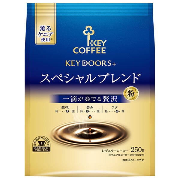 楽天市場】キーコーヒー KEY DOORS+ スペシャルブレンド(粉) 250g×6袋