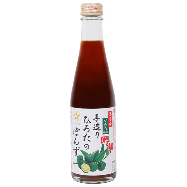 手造りひろた食品 手造りひろたのぽんず 300ml瓶×12本入｜ 送料無料 ポン酢 ぽんず ポンズ 調味料 すだち スダチ