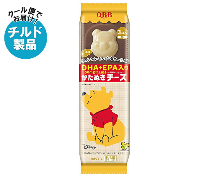 QBB くまのプーさんかたぬきチーズ DHA・EPA入り 30g×6袋入×(2ケース) チルド 冷蔵品｜ 送料無料 チルド商品 チーズ 六甲バター 乳製品画像