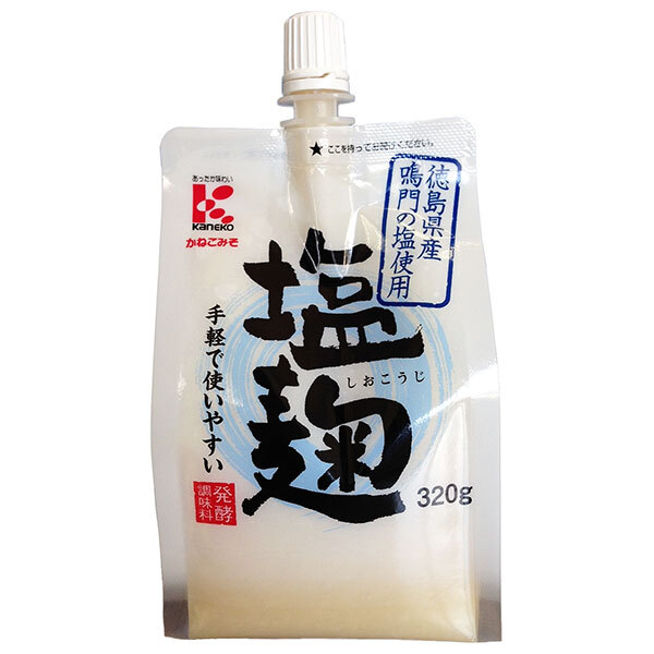 かねこみそ 塩麹 320g×12本入×(2ケース)｜ 送料無料 塩こうじ 米糀 鳴門の塩 調味料