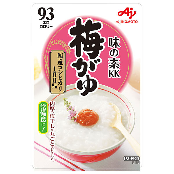 味の素 味の素KKおかゆ 梅がゆ 250gパウチ×27(9×3)袋入×(2ケース)｜ 送料無料 一般食品 レトルト食品 お粥