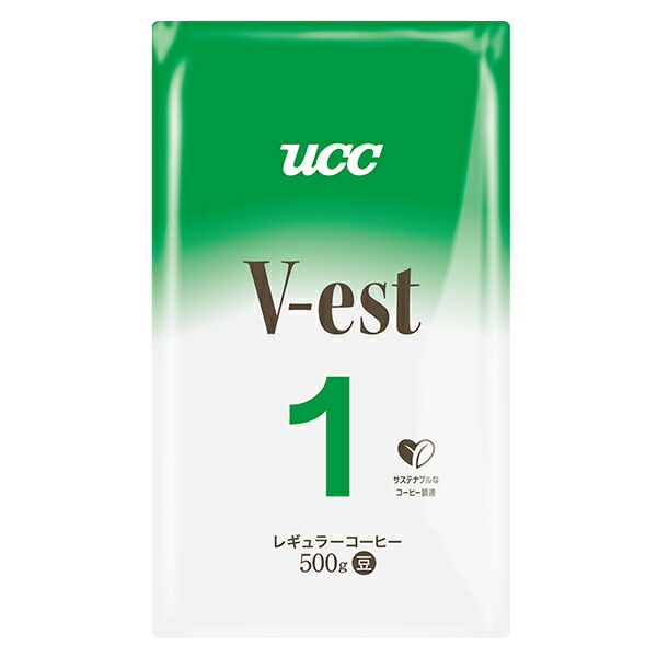 V-est No.5 レギュラーコーヒー （豆）500g×12袋 楽天市場】UCC ヴェスト No.5 (豆) 500g×1袋入×(2ケース)｜ 送料