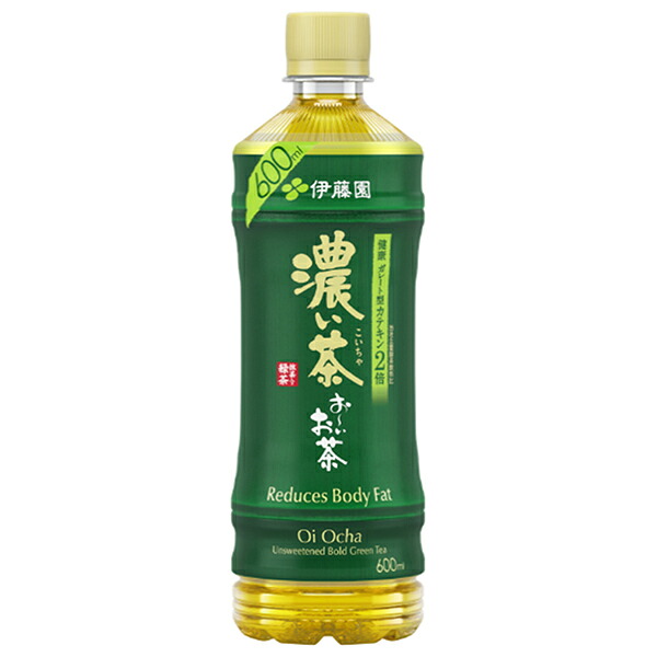 伊藤園 お～いお茶 濃い茶【手売り用】 600mlペットボトル×24本入×(2ケース)｜ 送料無料 おーいお茶 濃い味 緑茶 機能性表示食品