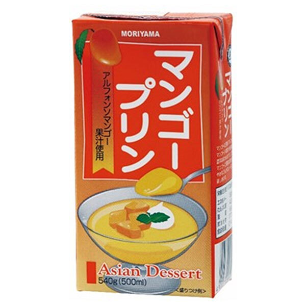 守山乳業 MORIYAMA マンゴープリン 540g紙パック×12本入×(2ケース)｜ 送料無料 プリン デザート お菓子 マンゴー b281-26-1.jpg