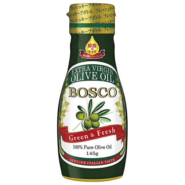 日清オイリオ BOSCO(ボスコ) エキストラバージンオリーブオイル 145g×12本入×(2ケース)｜ 送料無料 オリーブオイル 調味料 食用油