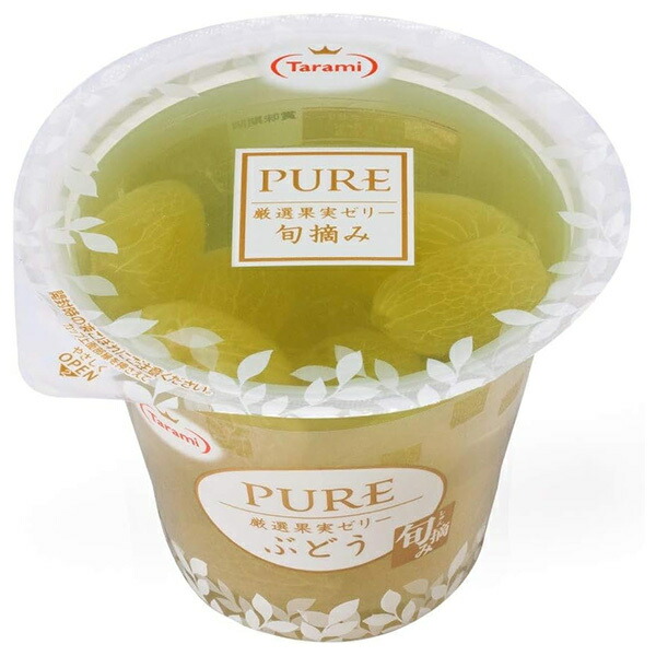 たらみ PURE ぶどうゼリー 270g×18(6×3)個入×(2ケース)｜ 送料無料 ゼリー グレープ お菓子 おやつ
