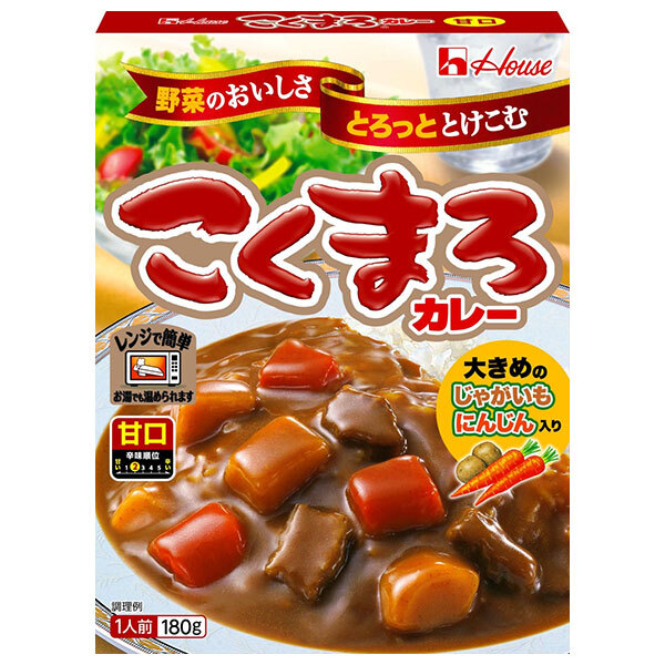 ハウス食品 こくまろカレーレトルト 甘口 180g×30個入×(2ケース)｜ 送料無料 一般食品 レトルト カレー あまくち