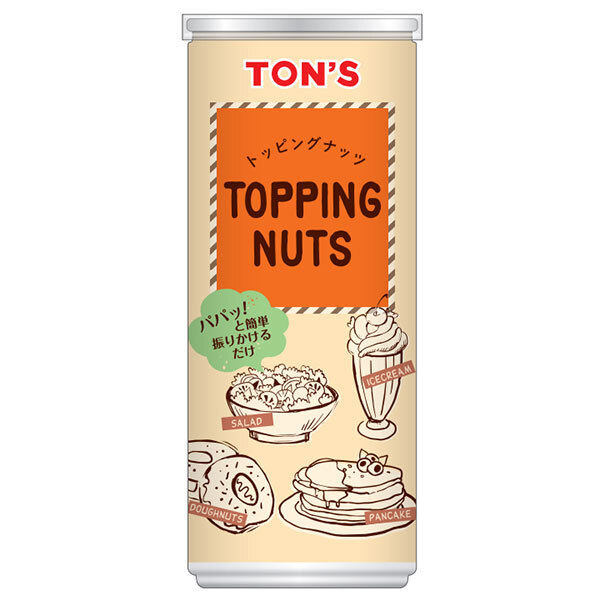 東洋ナッツ トン トッピングナッツ 120g缶×30個入| 送料無料 お菓子 菓子材料 業務用 缶 TON\\'S