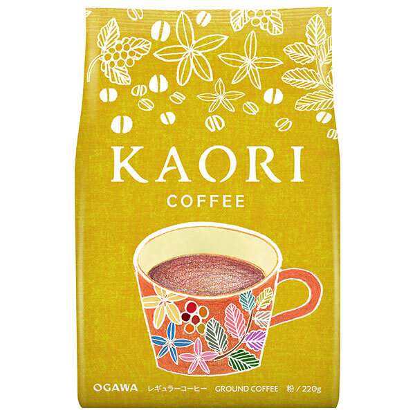 小川珈琲 カオリ コーヒー(粉) 220g×12袋入｜ 送料無料 嗜好品 珈琲 コーヒー 珈琲豆 コーヒー豆 ブレンドコーヒー レギュラー