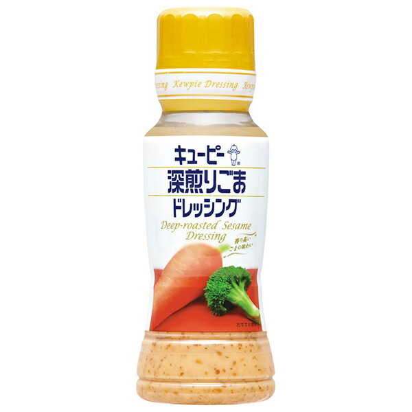 キューピー 深煎りごまドレッシング 180mlペットボトル×12本入×(2ケース)｜ 送料無料 調味料 食品 ドレッシング PET