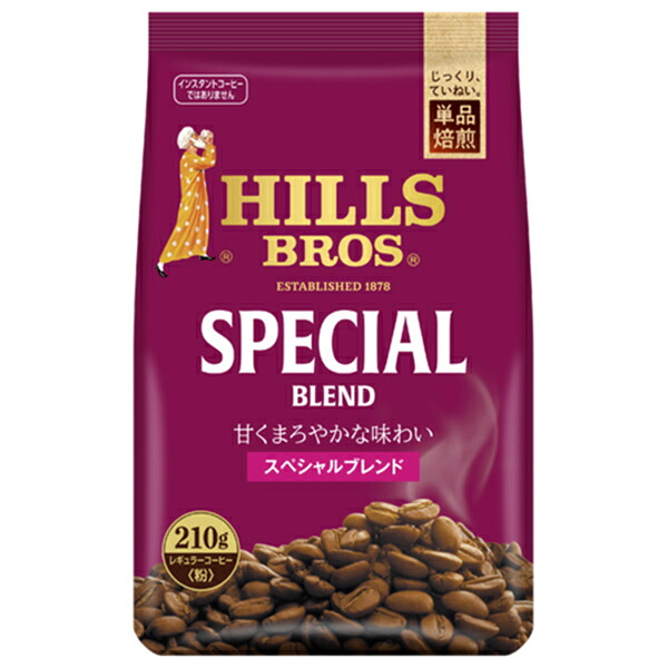 日本ヒルスコーヒー スペシャルブレンド(粉) 210g袋×12袋入×(2ケース)｜ 送料無料 コーヒー 珈琲 粉 レギュラーコーヒー