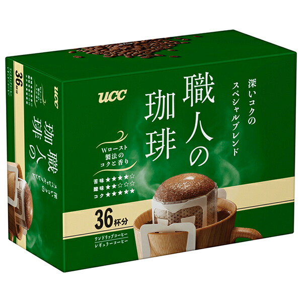UCC 職人の珈琲 ワンドリップコーヒー 深いコクのスペシャルブレンド (7g&times;36P)&times;6箱入｜ 送料無料 ucc ドリップコーヒー コーヒー 珈琲 粉｜ドリンクマーケット