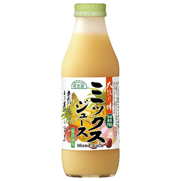 マルカイ 順造選 ミックスジュース 500ml瓶×12本入×(2ケース)| 送料無料 ミックスジュース ミックス ジュース フルーツ 果実|ドリンクマーケット