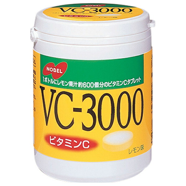 ノーベル製菓 VC-3000ボトル 150g×4個入×(2ケース)｜ 送料無料 お菓子 ビタミンC タブレット