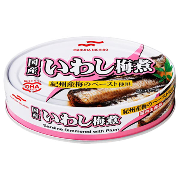 マルハニチロ いわし梅煮 100g×30個入｜ 送料無料 缶詰 イワシ 鰯 DHA 国産いわし
