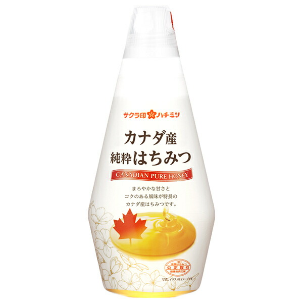 加藤美蜂園 サクラ印 カナダ産純粋はちみつ 290g×12本入×(2ケース)｜ 送料無料 嗜好品 シロップ ハチミツ 蜂蜜