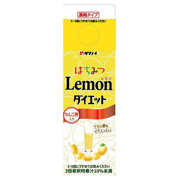 タマノイ酢 はちみつレモンダイエット 濃縮タイプ 500ml紙パック&times;12本入&times;(2ケース)｜ 送料無料 ダイエット 濃縮タイプ｜ドリンクマーケット